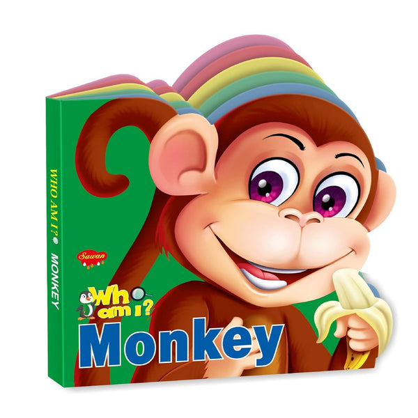 Who Am I Monkey | Die-Cut Shape Board-Book