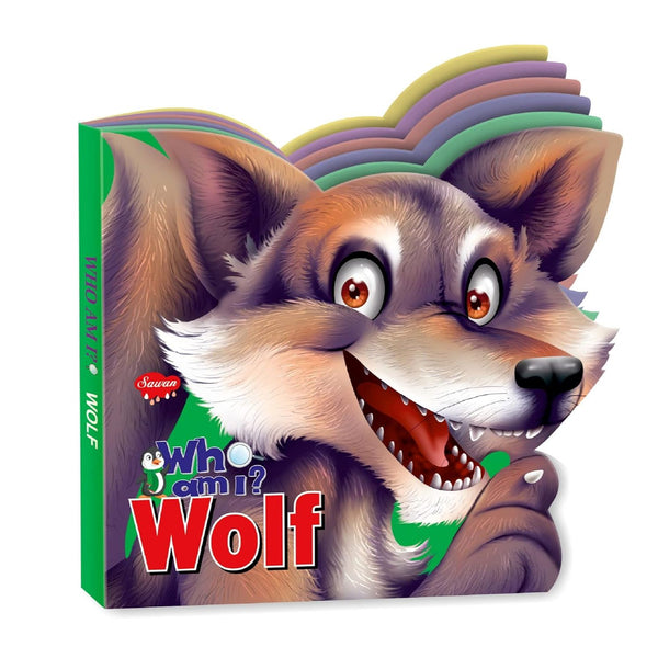 Who Am I Wolf | Die-Cut Shape Board-Book